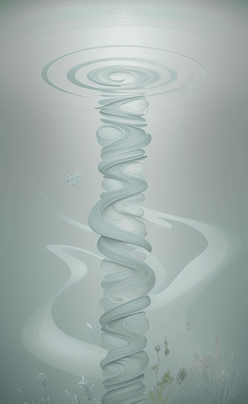 AI generated: Create An Abstract Graphic That Conveys A Calm And Dreamy Atmosphere. Use Soft, Calming Hues Like Pa...