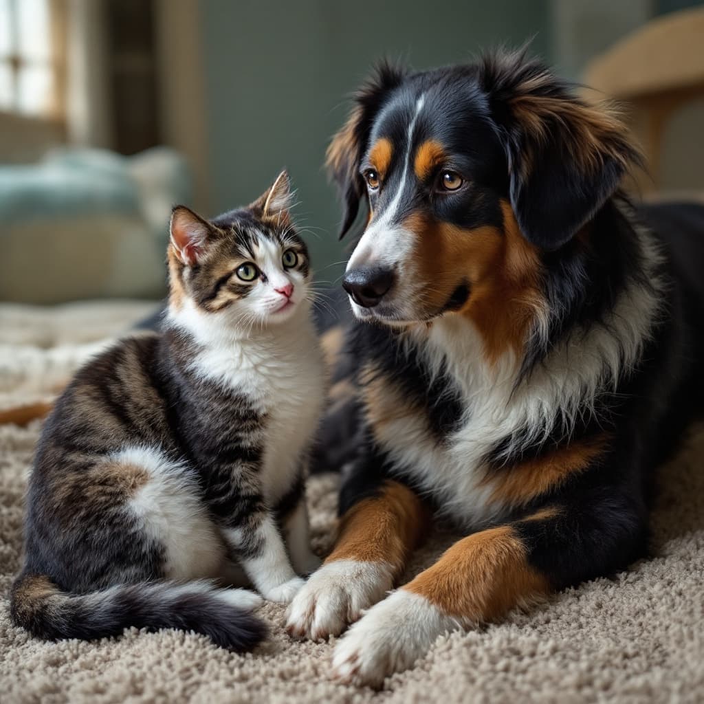AI generated: this web page with cat and dog