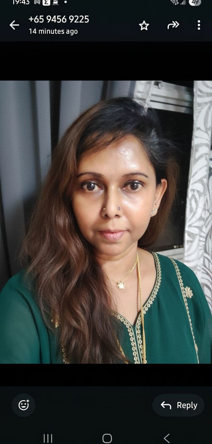 AI generated: replace hairstyle with long brown hair, change the dress 