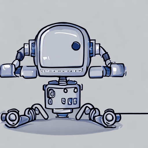 AI generated: A drawing for a web app error screen that shows that the service is unavailable by showing a cute an...