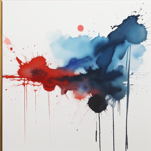 AI generated: An abstract painting with the style of mikael brandrup, water colours, cinematic, modern art