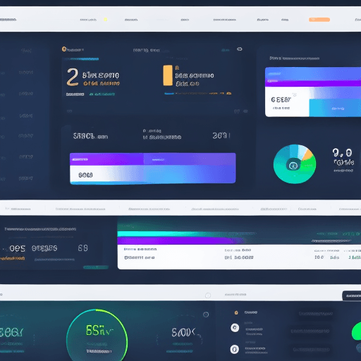 AI generated: a web3 crypto dashboard, ui/ux, 4k