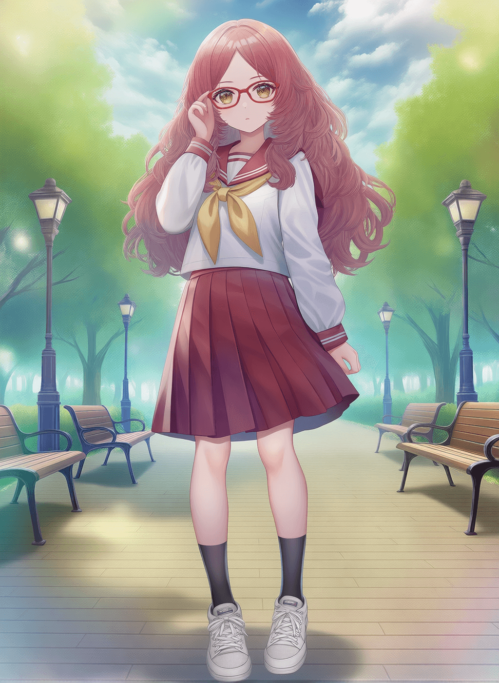 Ai Mie (The Girl I Like Forgot Her Glasses) | Anima / NAI v-pred / Illustrious / Pony / SD1.5 / FLUX