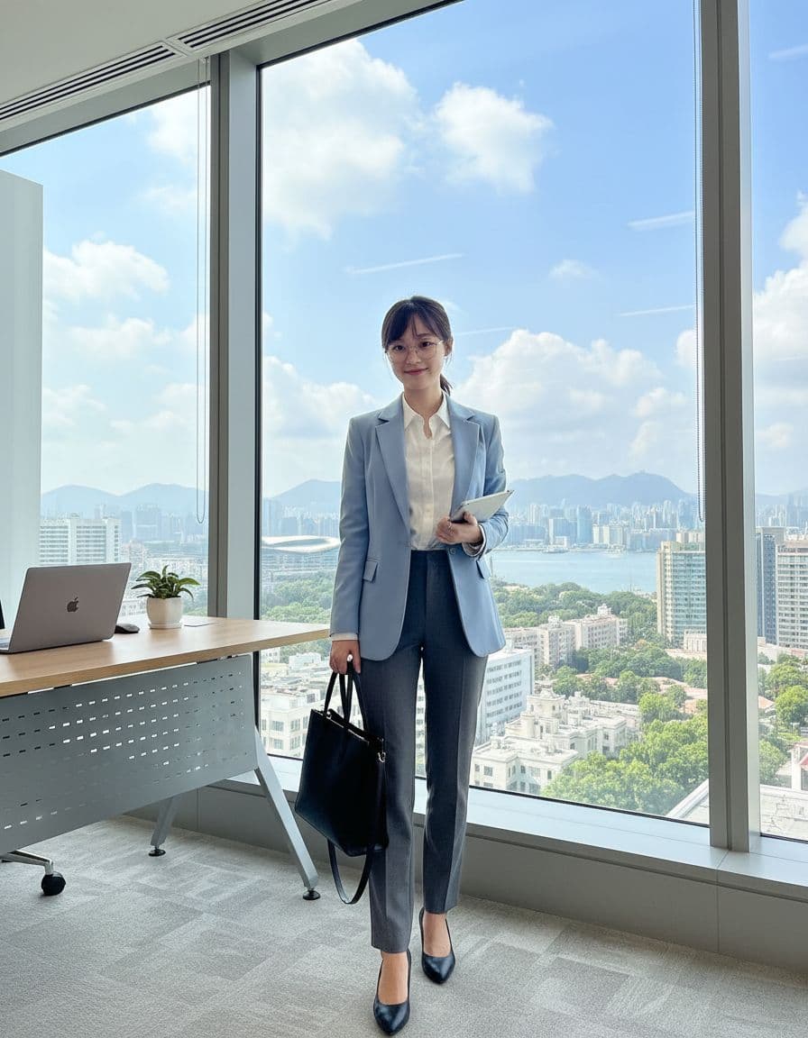 AI generated: OL office lady style