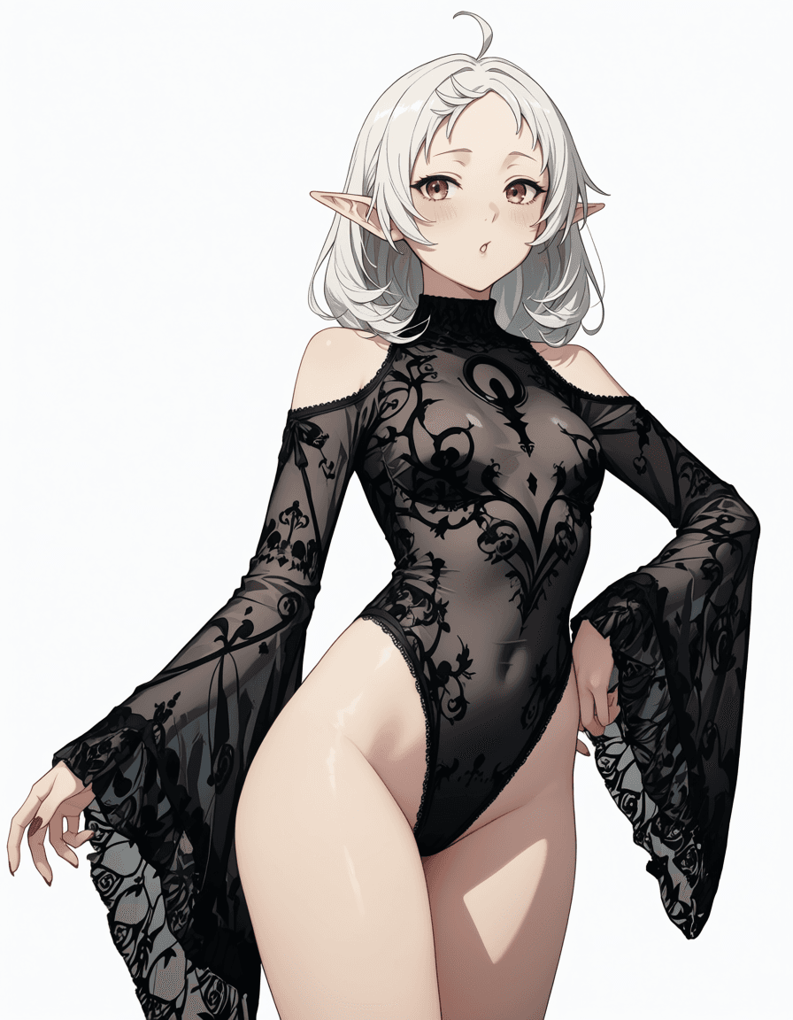 Midnights Embrace Mesh Bodysuit