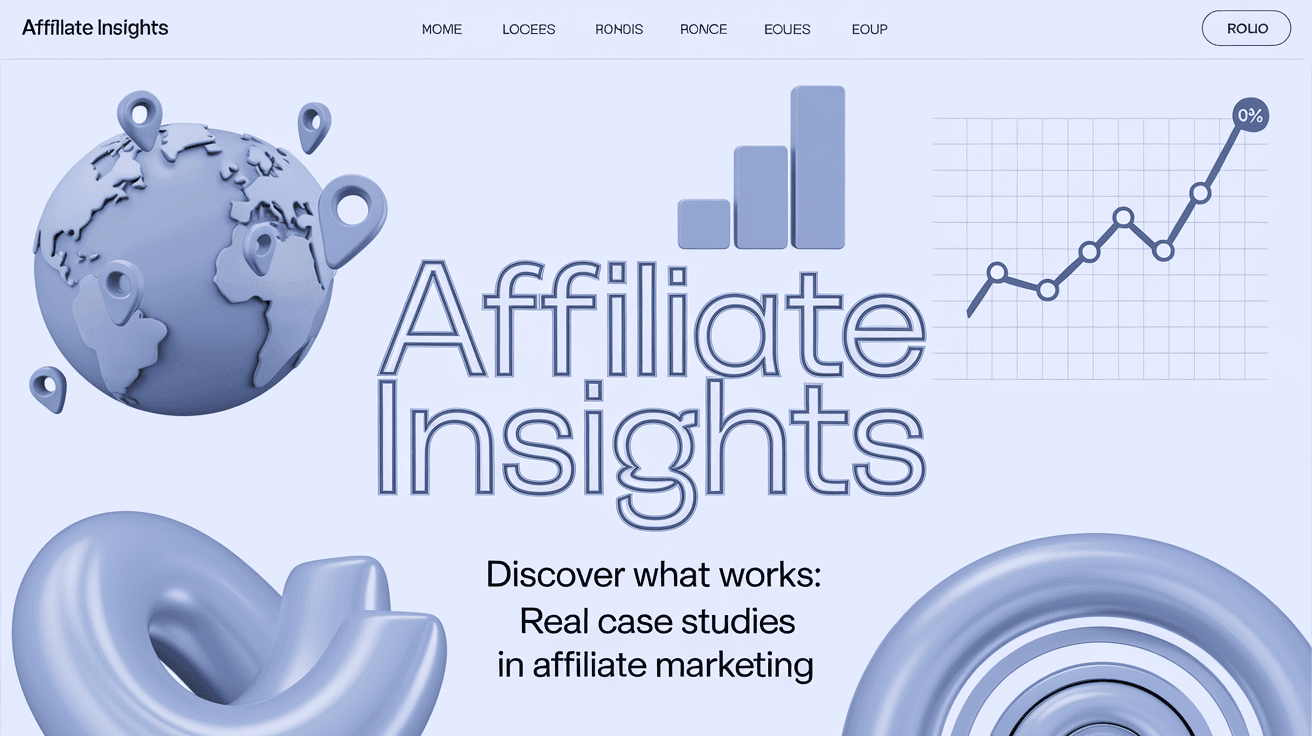 AI generated: create a 3d header image 1500 x 250 pixels for my blog about affiliate marketing, account for the wi...