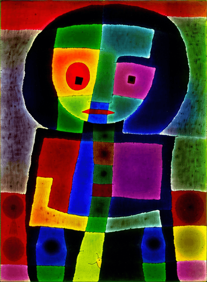 AI generated: Person, Paul Klee style