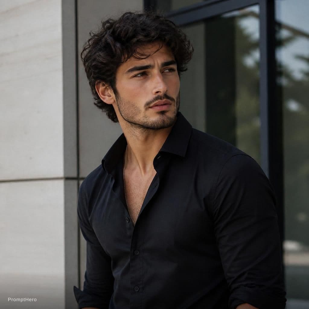 AI generated: Man model