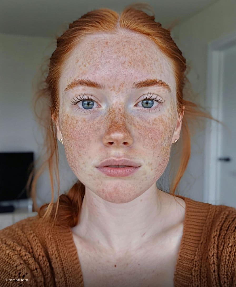 AI generated: 23-year-old morocan woman with clearly morocan heritage.Naturally curvy build with fair porcelain sk...