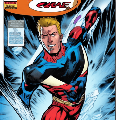AI generated: marvel comics iceman