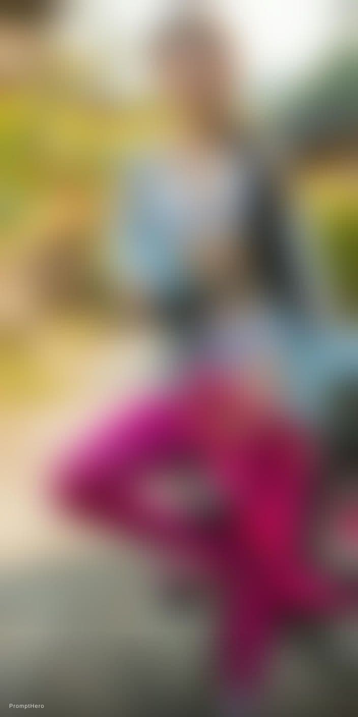 AI generated: A highly detailed, photorealistic, cinematic slight low-angle medium-full shot of a beautiful young ...