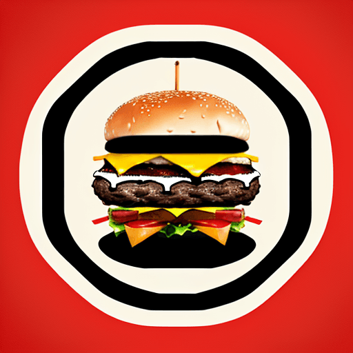AI generated: Logo of the restaurant “Big Burger”, the picture should show a burger, minimalistic.