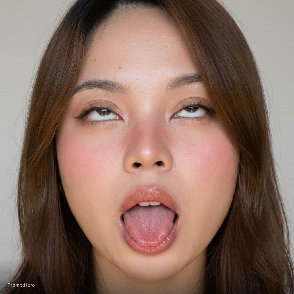 AI generated: Ahegao face 