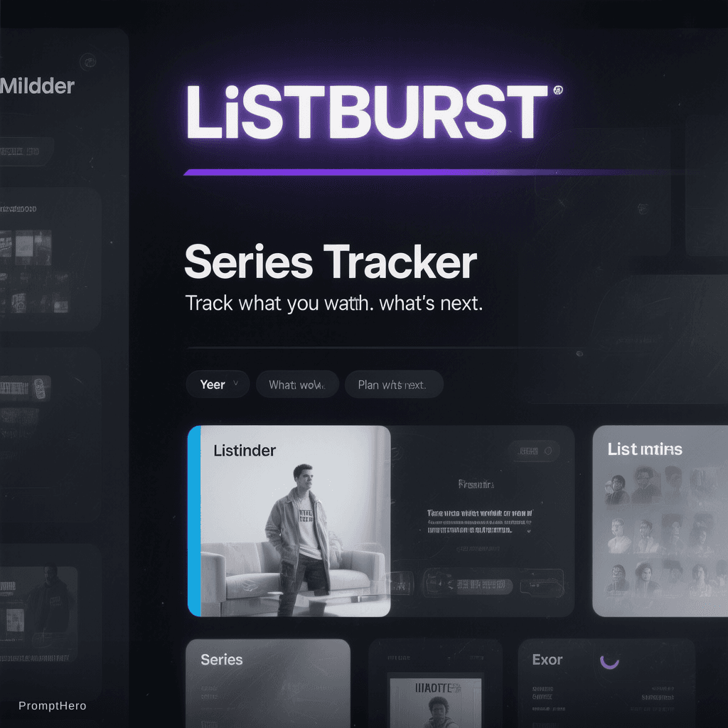 AI generated: Create a 1200x630 Open Graph image for a modern dark web app called "ListBurst".

This is a personal...