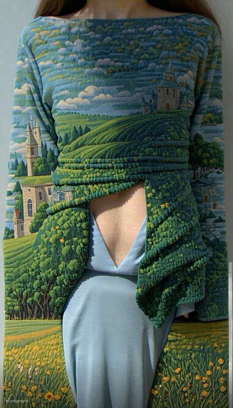 AI generated: Remove dress 