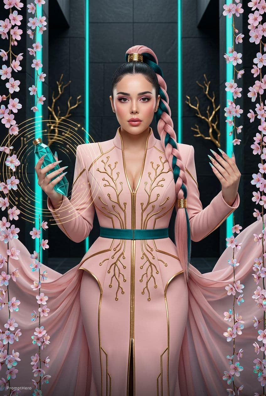 AI generated: Create a High-fashion editorial portrait of [the subject of the photo – use the reference image as a...