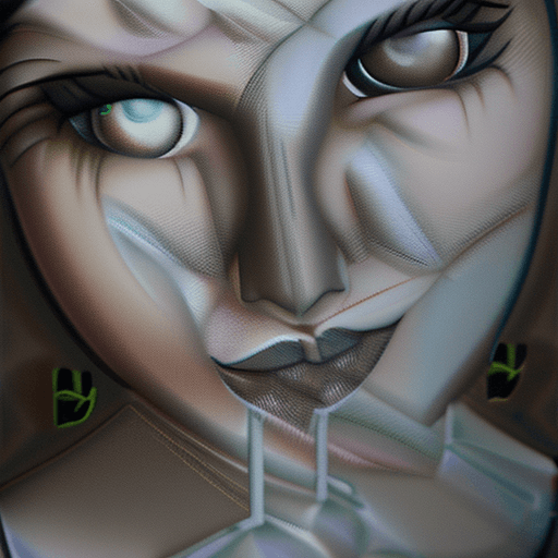 AI generated: Goddess close-up portrait ribcagel. Fuslie hot sexy
