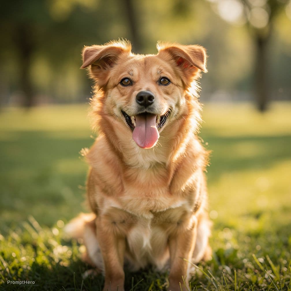 AI generated: happy dog