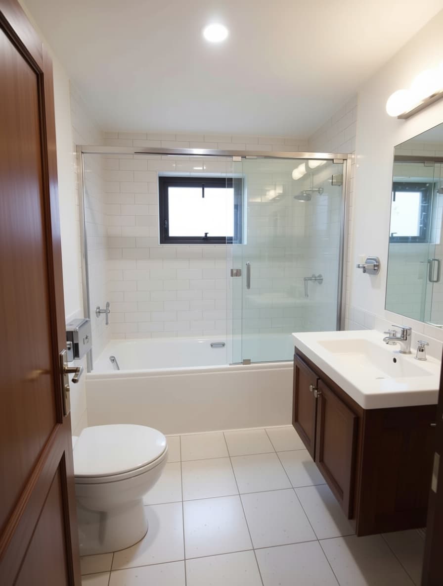 AI generated: redo this image as a bathroom
