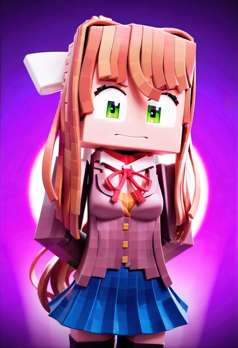 Monika (Zamination/Fazbear and Friends/Doki Doki Literature Club/DDLC)