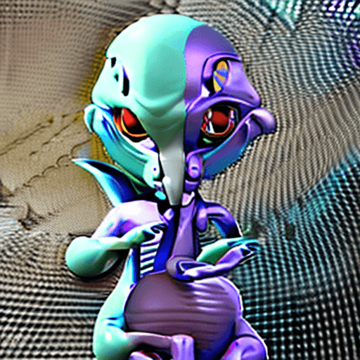 AI generated: a close up of a  a fusion of a xenomorph and mewtwo , 3 d render character art 8 k, 3d character rea...