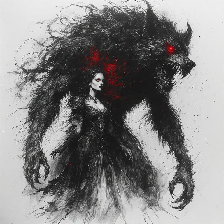 AI generated: The Rougarou: A extreme nightmare version, highly detailed, advanced 3D techniques, distorted featur...