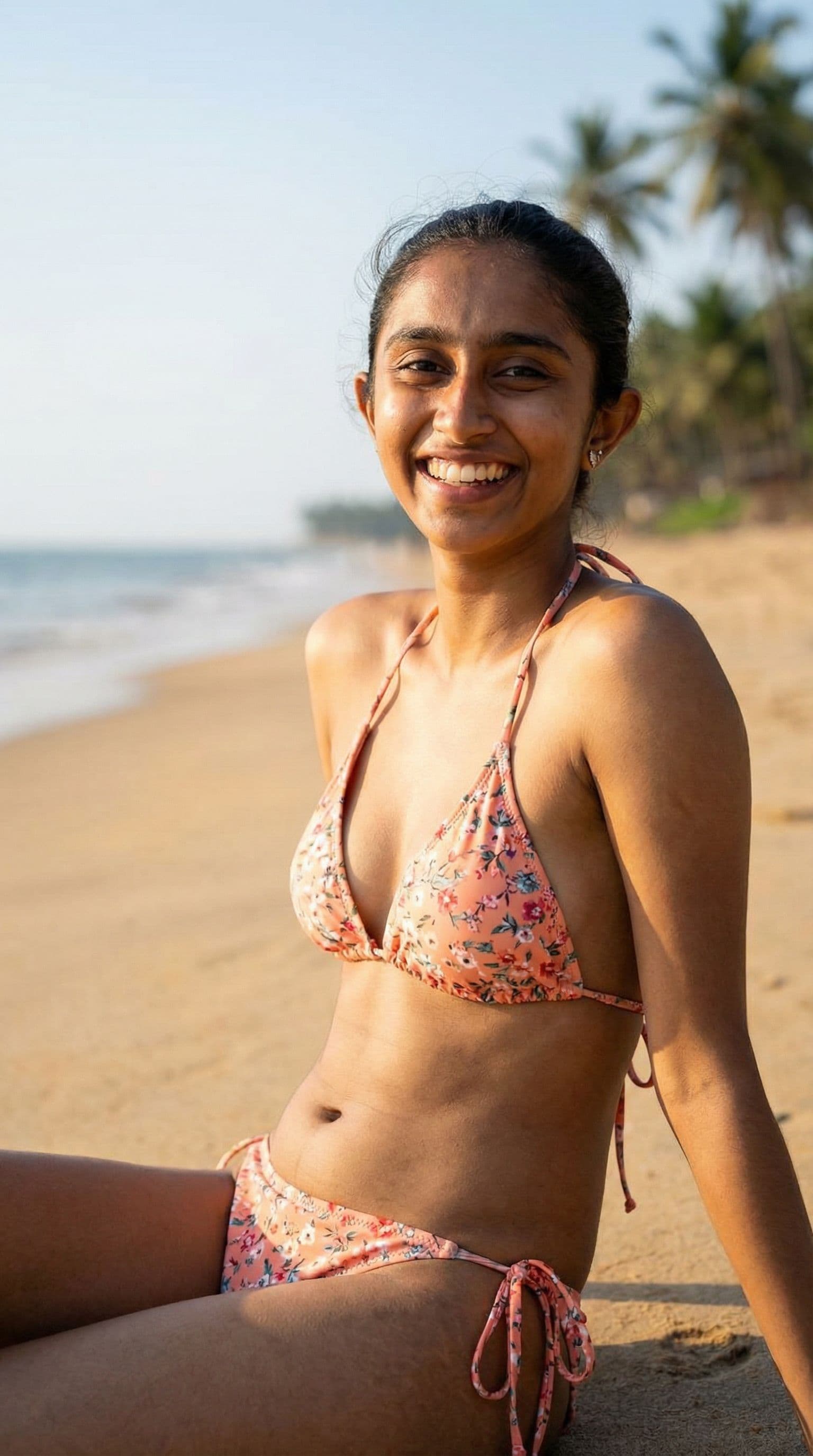 AI generated: SORA!!    "A stunning 20 year old bikini model in a photoshoot. People constantly mistake her for so...