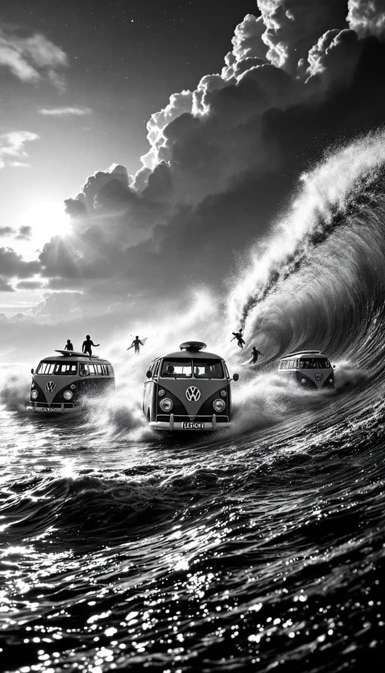 AI generated: A photo realistic  black and white high art photo, portrait view, soft focus, facing directly in fro...