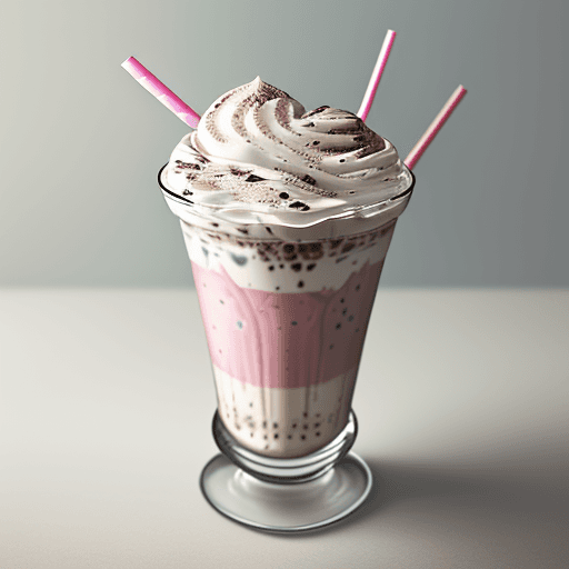 AI generated: realistic photo of milkshake