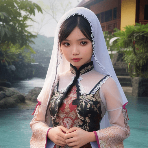 AI generated: beautiful indonesian girl