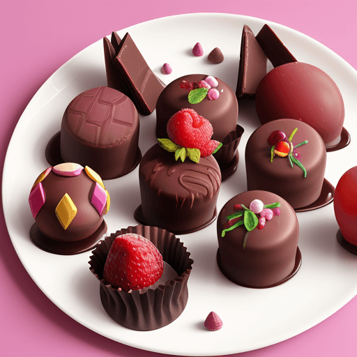 AI generated: frozen fruit chocolates