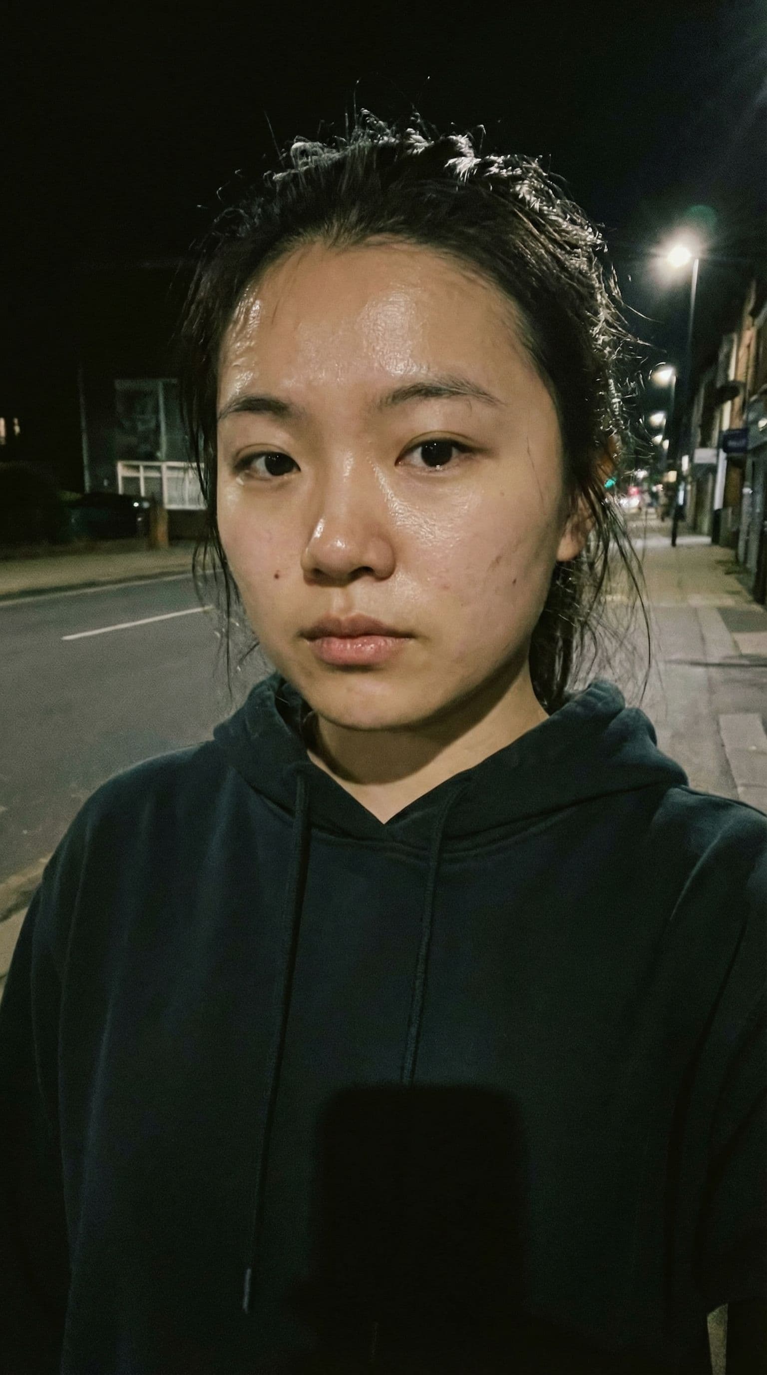 AI generated: Chinese model poses for a selfie, in the style of social media influencers, webcam photography, Feli...