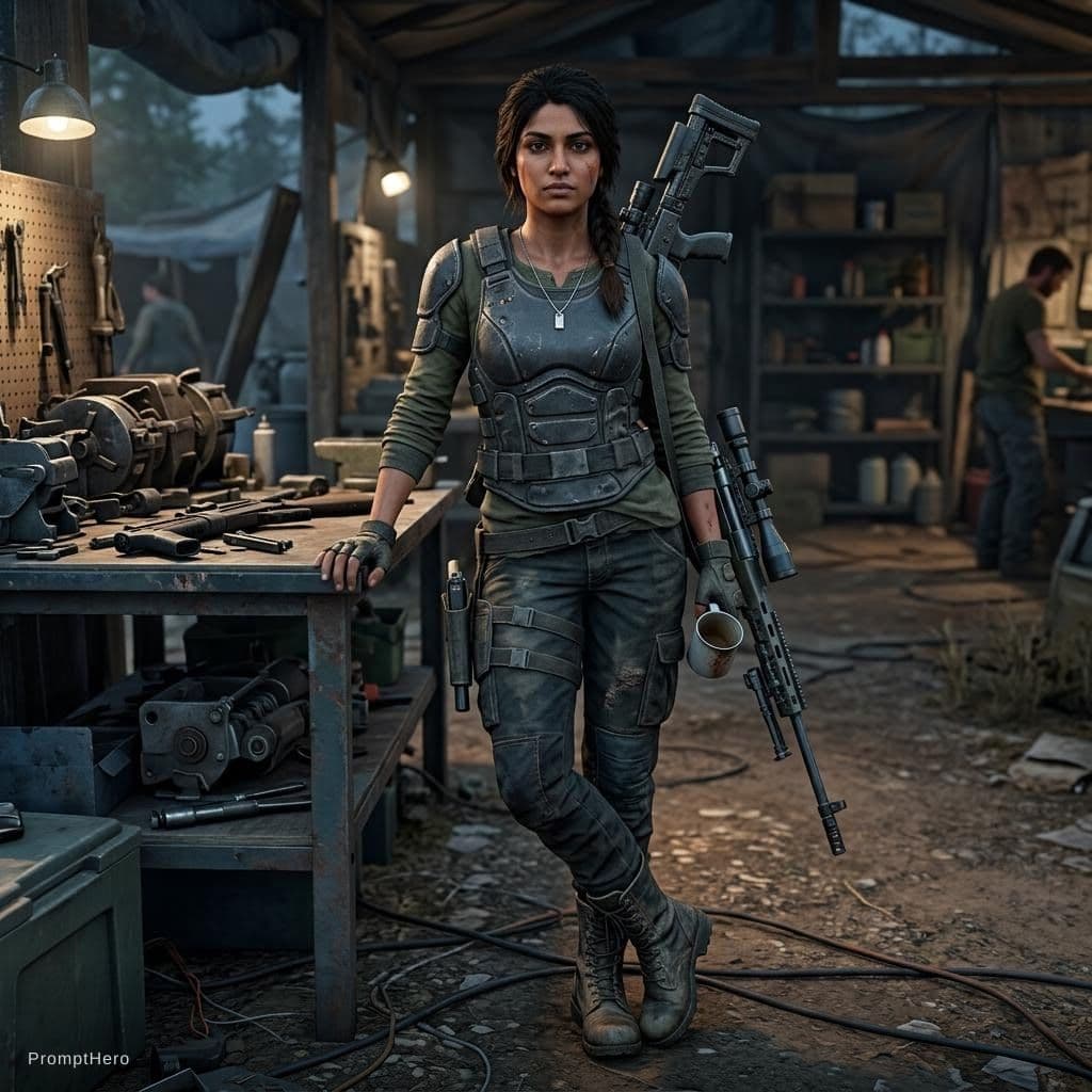 AI generated: rikki patil from days gone game, make her exactly she looks like in game
