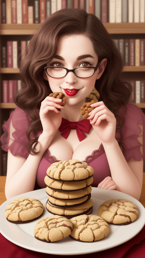 AI generated: "Seductive Librarian Cookies: These cookies are not your average library snack. With a hint of misch...