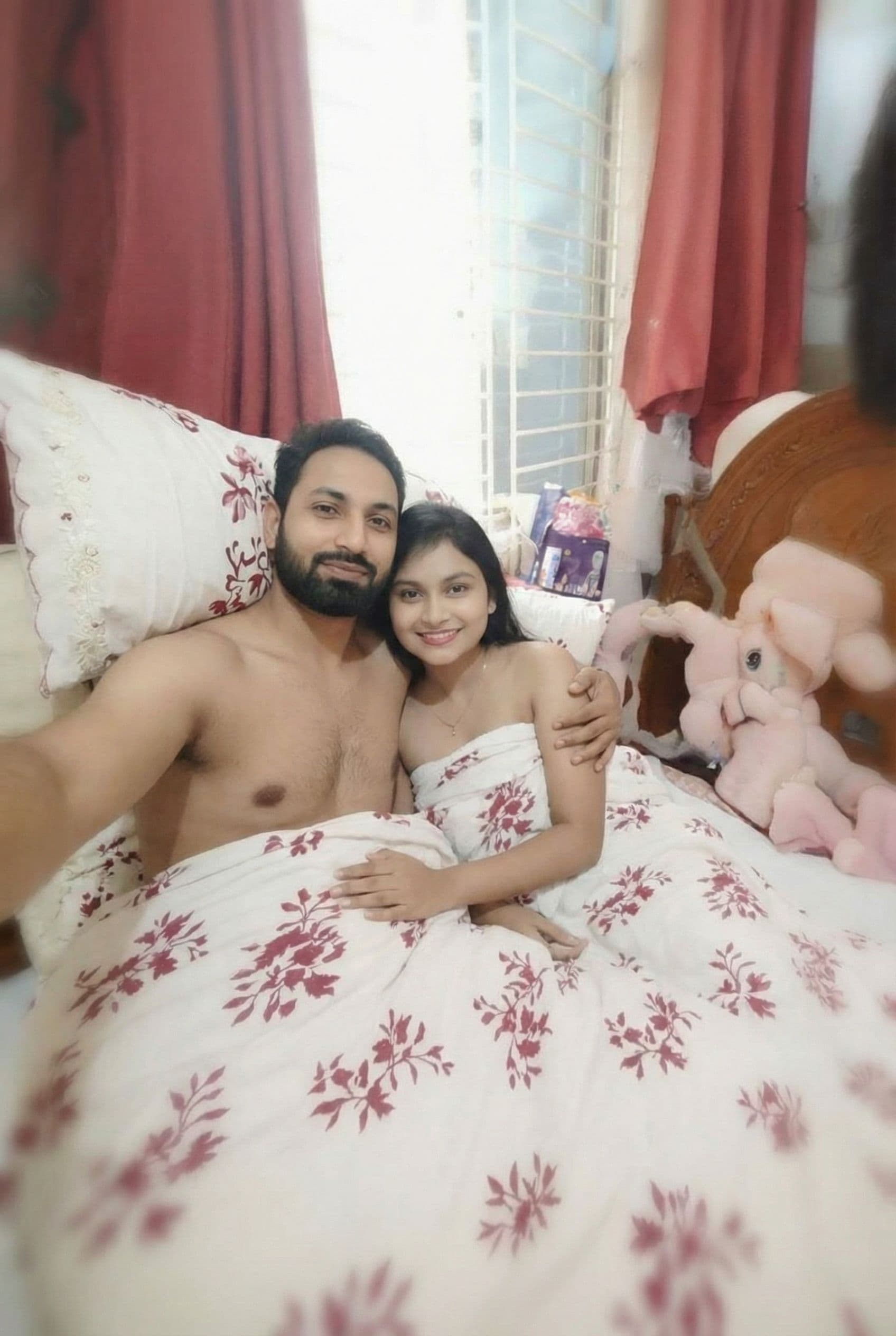 AI generated: Couple full Naket body show in bed 