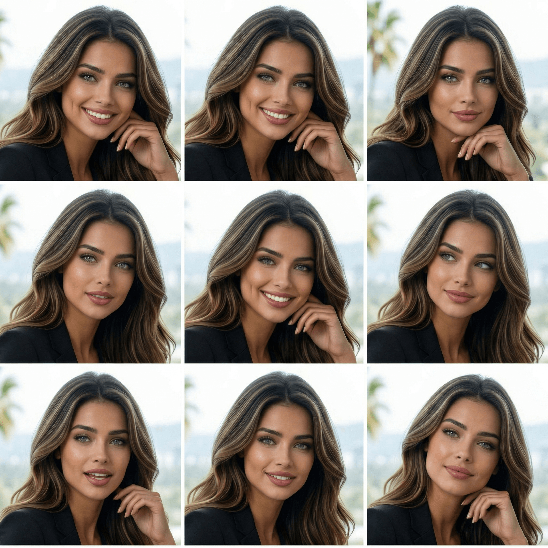 AI generated: exactcly consistant tiny variations of facial expressions and head position typical of a video confr...