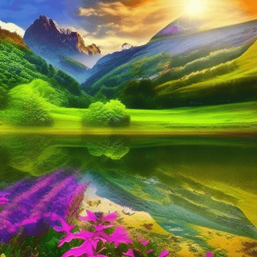 AI generated: Capture the beauty of nature and holistic medicine.