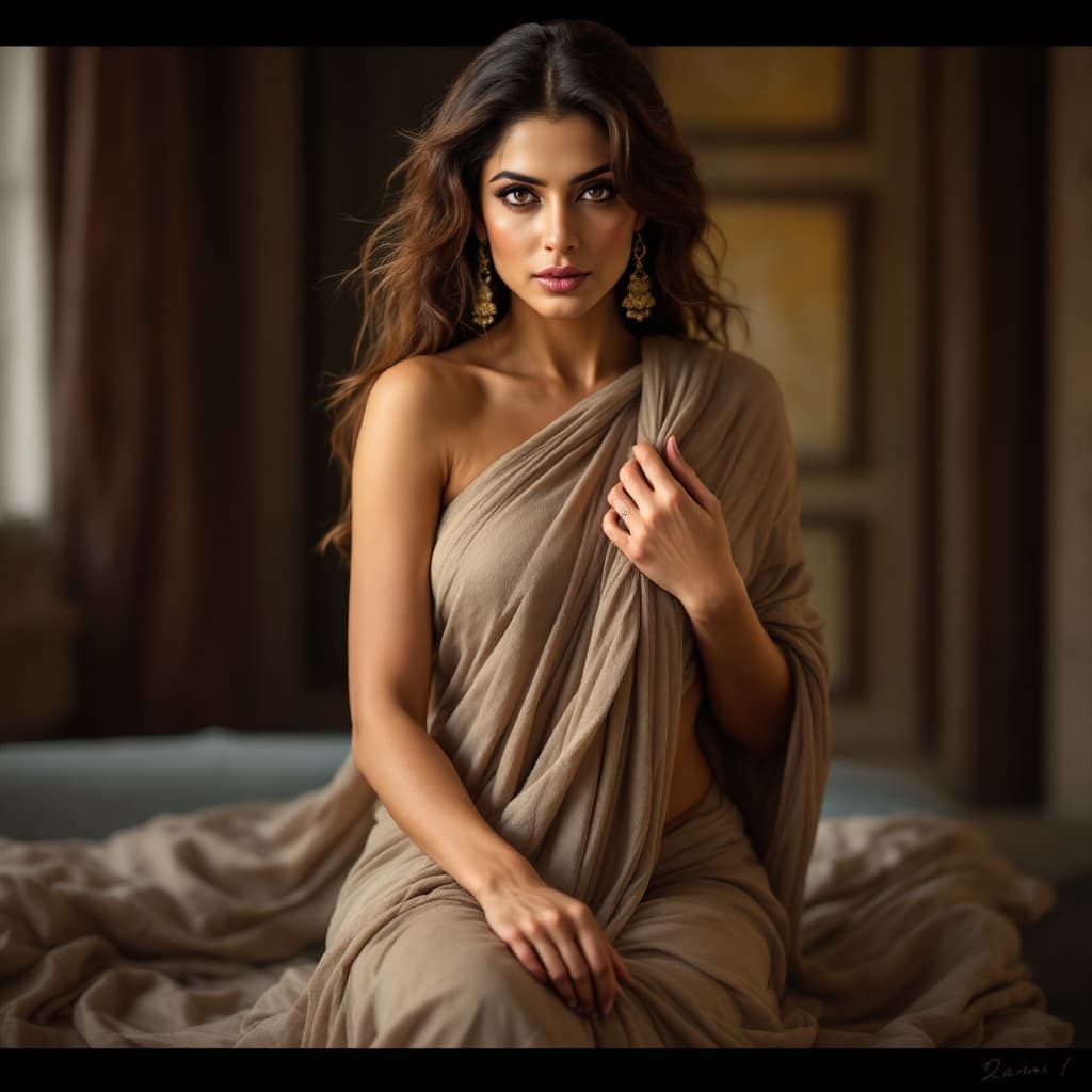 AI generated: Actress Aishwarya rai Bachchan removing cloth