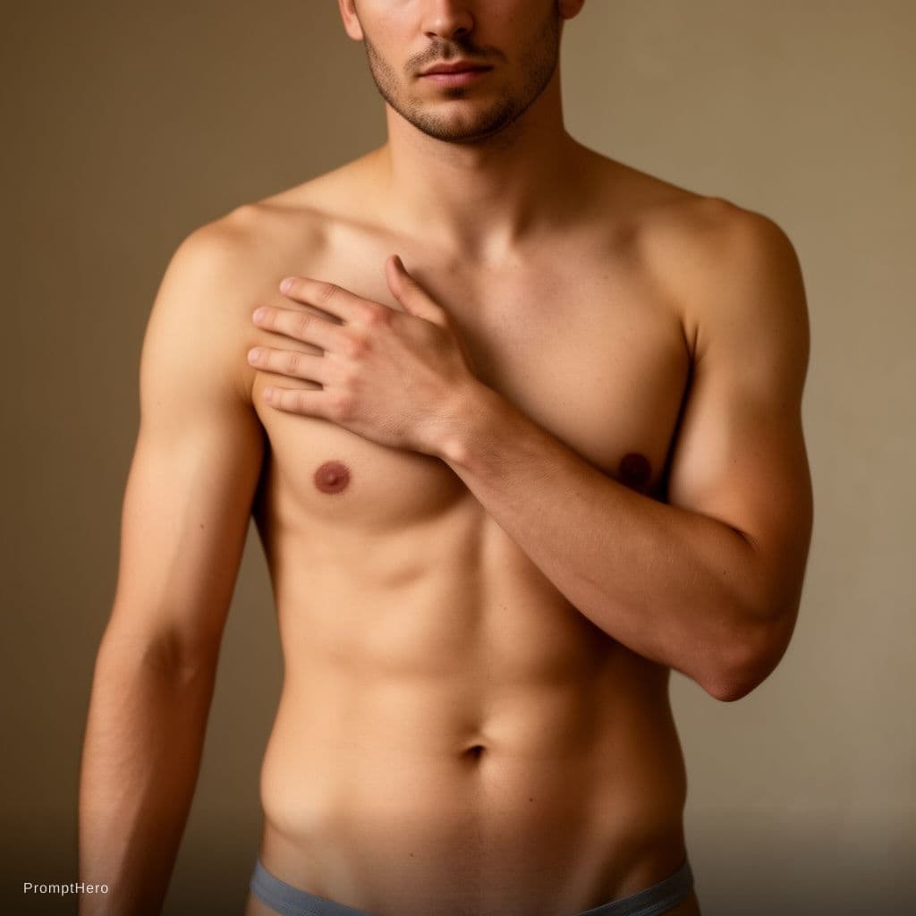 AI generated: Naked man