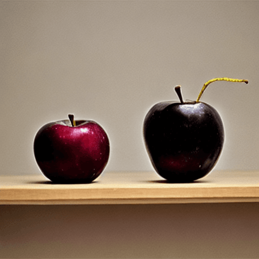 AI generated: Black apple