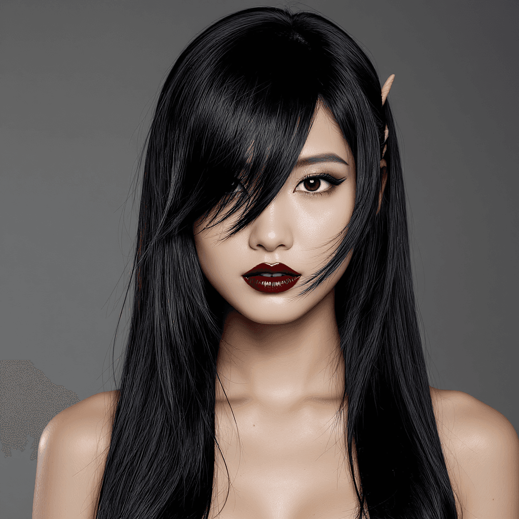 AI generated: A **hyper-realistic, ultra-detailed portrait** of a **stunning female character** with **fair skin**...