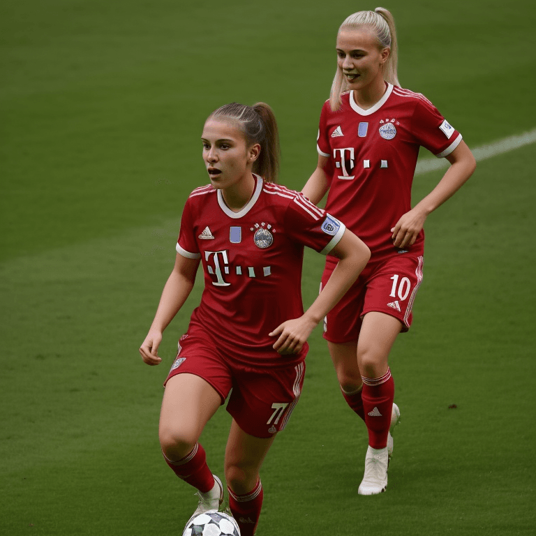 AI generated: bayern munchen 20 year old girl player