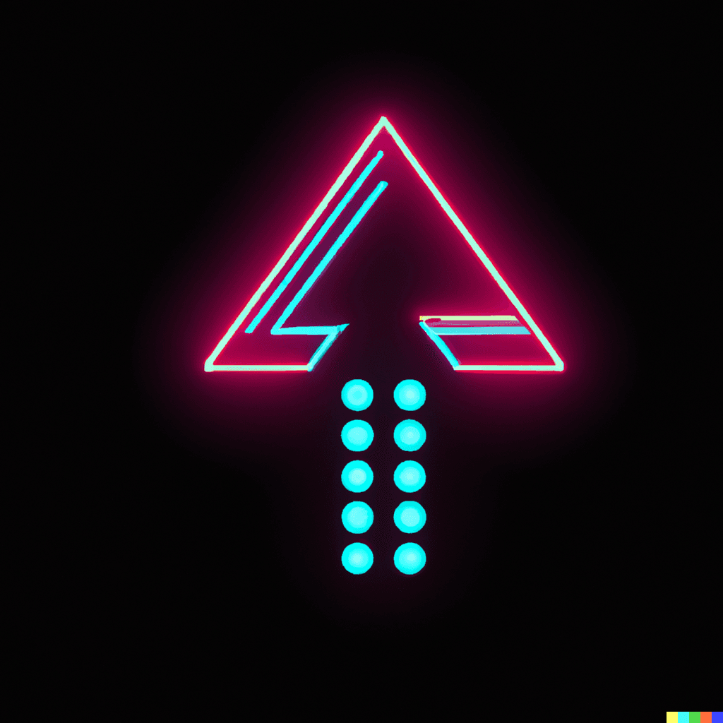 AI generated: Neon Styled Minimalist Pictogram Logo