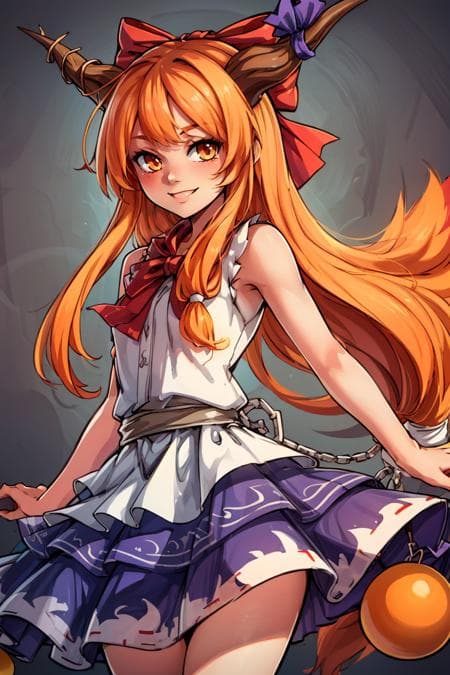 Suika Ibuki: Drunk Oni | 伊吹 萃香 (Touhou: Immaterial and Missing Power) [Illustrious & SD1.5]