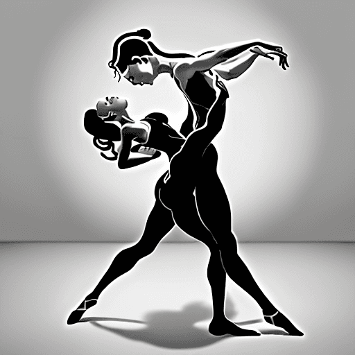 AI generated: For the Onubadanza logo, envision a minimalist design featuring two fine-lined silhouettes in a grac...