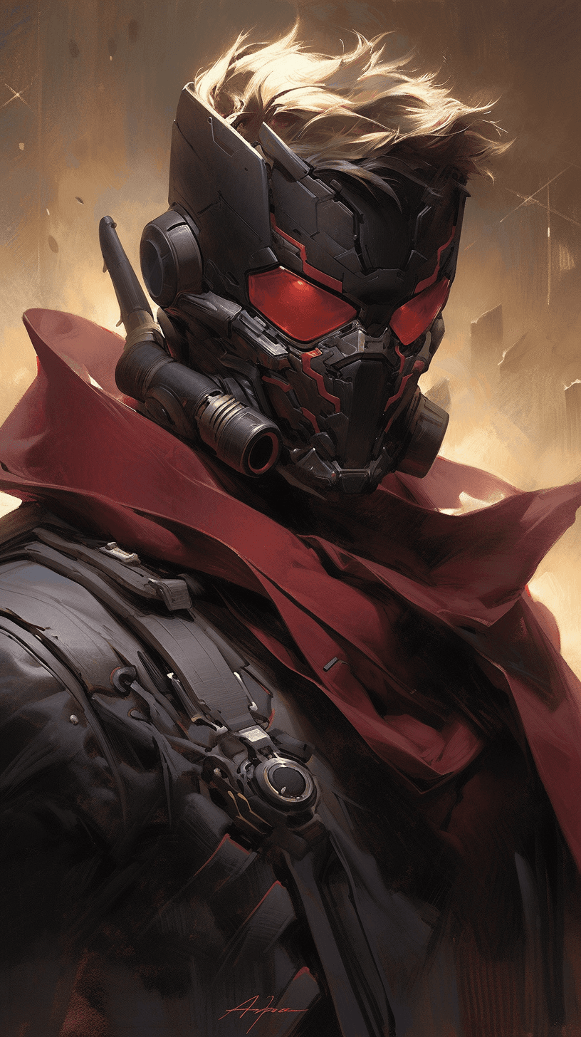 AI generated: 
Star-Lord from Guardians of the Galaxy movie, is a character from Marvel comics from Guardians of ...