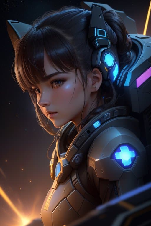 AI generated: masterpiece, best quality, starcraft,terran,battlecruiser,combat,base,galaxy,laser gun,fire, quality...