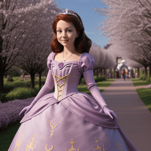 AI generated:  sofia the first from disney
