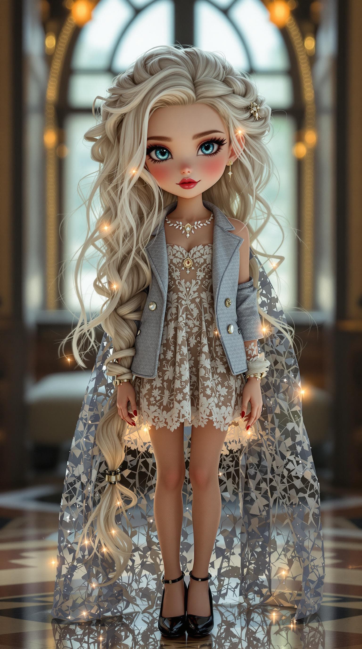 AI generated: a professional photo of a exceptionally beautiful girl in the world (nine year old) highly detailed,...