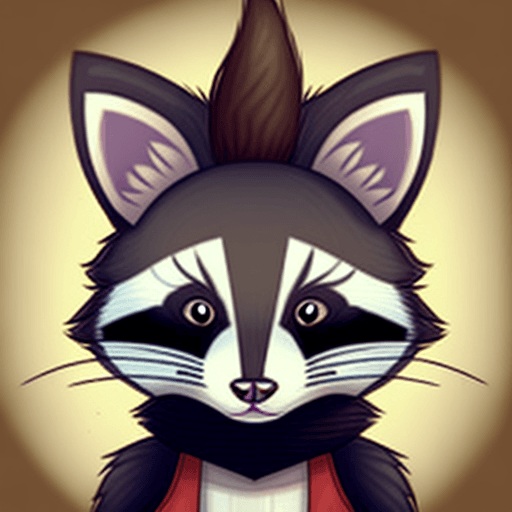 AI generated: anthropomorphic cat and raccoon hybrid